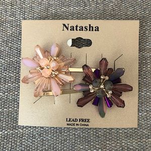Natasha Hair Clips/Barrettes - NEW